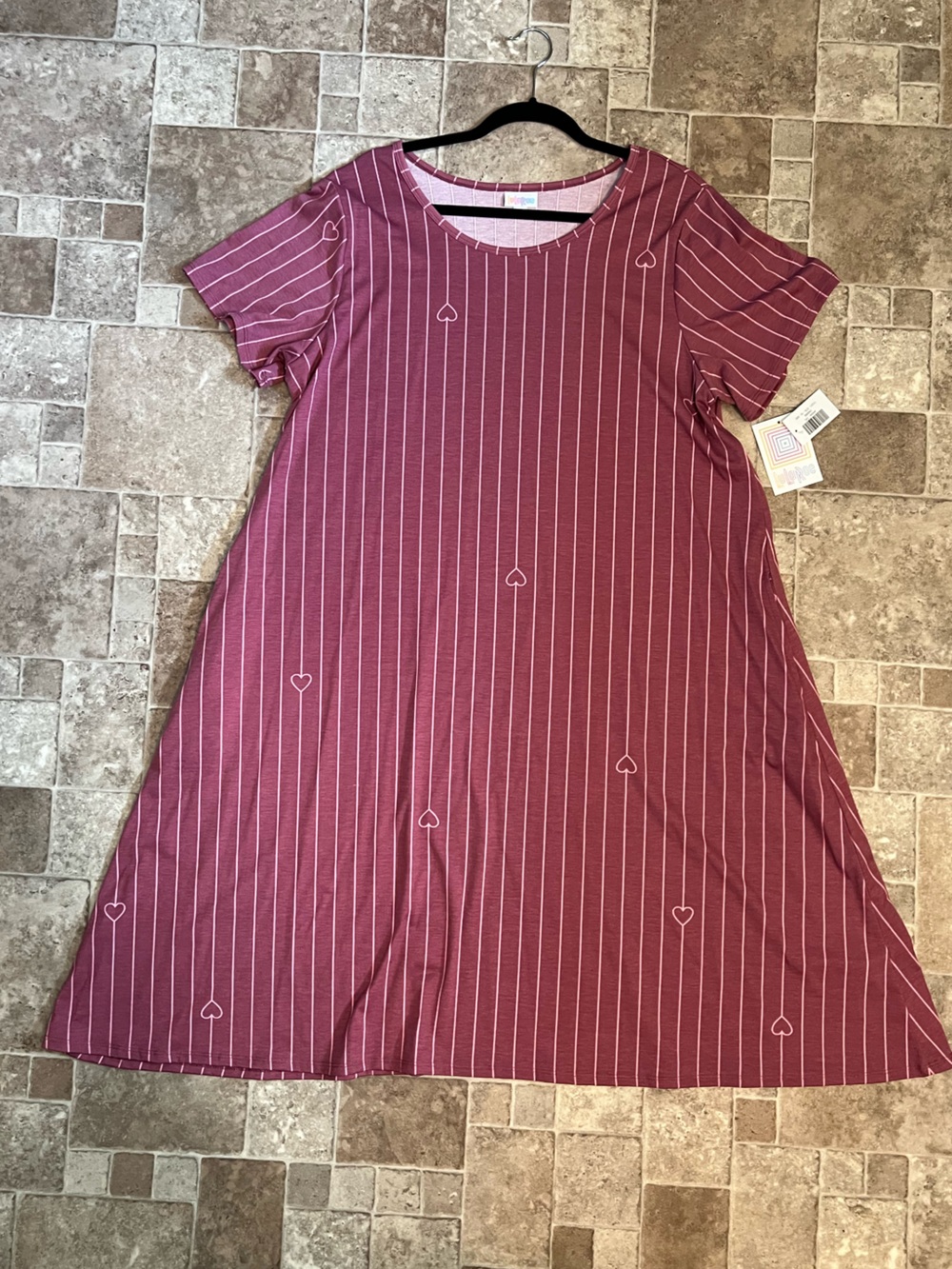 NWT 3X LuLaRoe Mauve Pink Jessie Dress